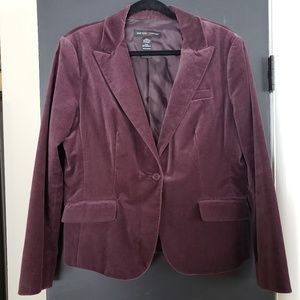 {New York & Co} Plum Velvet Blazer
